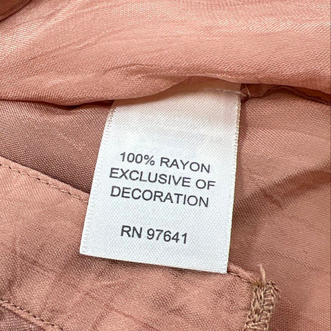J. Jill Women's Copper Embroidered Rayon Button Front Shirt Tunic Sz 2X NWT