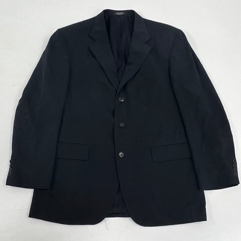 Vintage 90s Oscar De La Renta Tencel 3 Button Suit Jacket Blazer Sz 42R