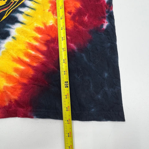 Liquid Blue AC/DC Angus Young Tie-Dye Rock Band T-Shirt Sz L