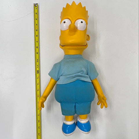 Vintage 1990 The Simpsons Bart Simpson Talking Pull-String Doll 21" Figure