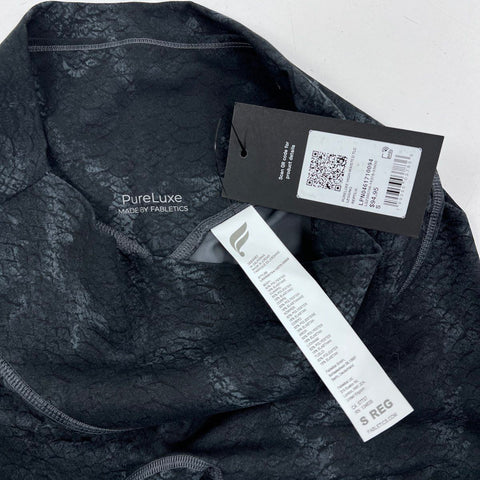 Fabletics Women's PureLuxe High-Waisted TLC Leggings Reptilia Black Sz S NWT