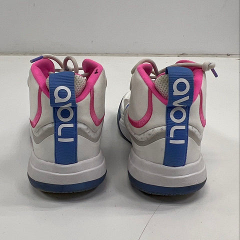 Avoli FA21J-085 White Pink Blue High Top Basketball Sneakers Women's Size 8.5