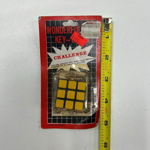 Vintage Rubik's Cube 3x3x3 Puzzle Lot of 3 + Sealed Keychain Taiwan