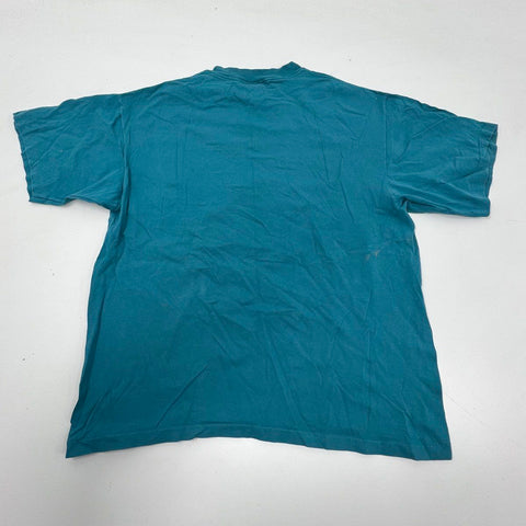 Vintage 1993 Miami Dolphins NFL Member Club T-Shirt Single Stitch Nutmeg XL