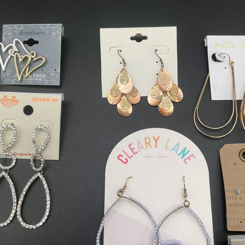 Anthropologie WHBM Lane Bryant World Market Earrings Jewelry Lot of 16