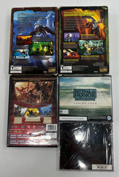 World of Warcraft Burning Crusade PC Big Box Game Lot Blizzard Conan