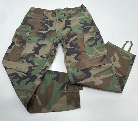 US Military Men's Woodland Camo BDU Lot 3pc Jacket Pants USAF Patches Size M L