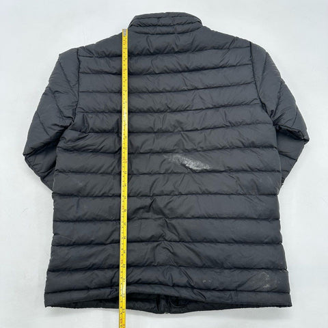 Patagonia Kids Down Sweater Puffer Jacket Black Full Zip Size L 12