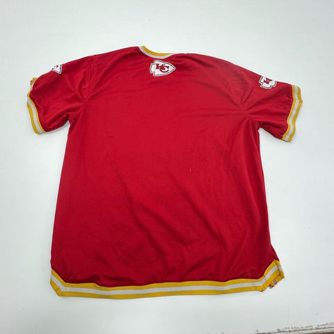 NFL Team Apparel Red Kansas City Chiefs Football Jersey Men's XL