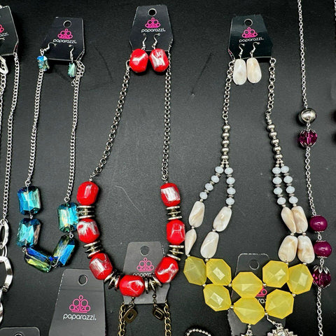 Paparazzi Jewelry Lot of 25+ Fashion Necklaces Earrings Bracelets Rings