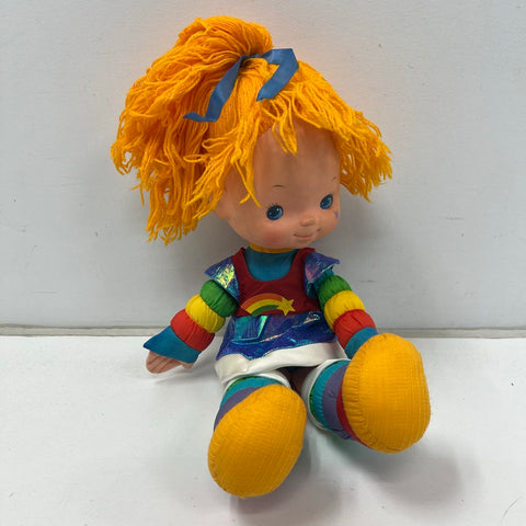 Vintage 80s Rainbow Brite 15" Plush Doll Stuffed Toy Original Mattel