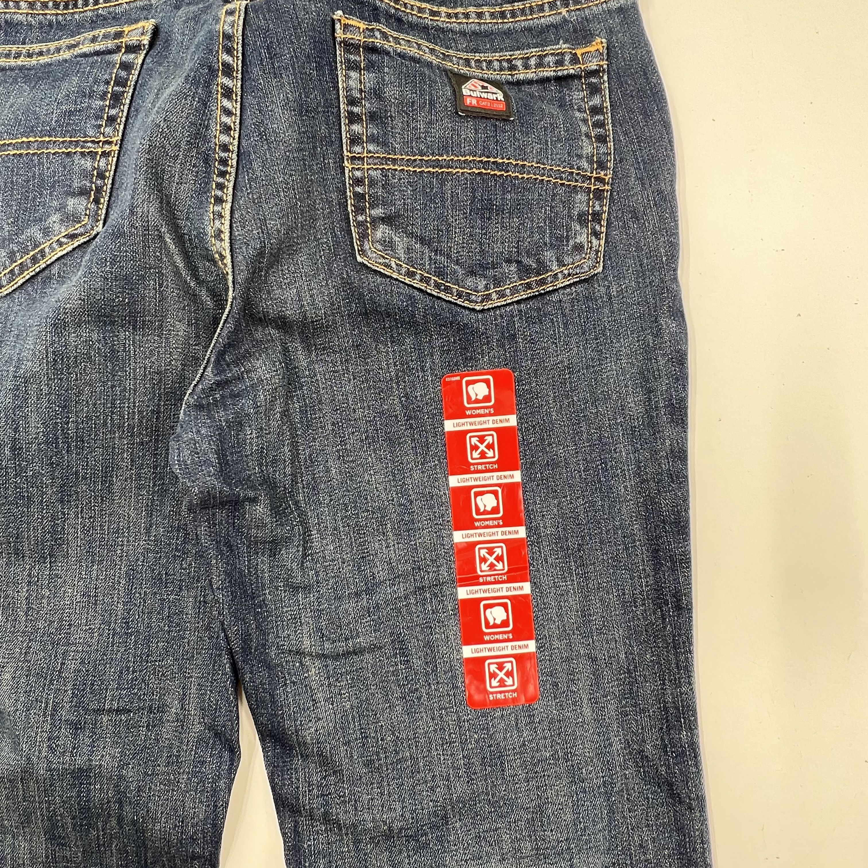 Bulwark PSJMSD3 FR Flame Resistant Boot Cut Work Jeans Women's Size 10x32