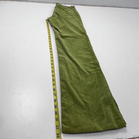 Ralph Lauren Sport Women's Green Corduroy Straight Leg 5-Pocket Pants Sz 10