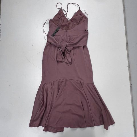 Gianni Bini Women's Melinda Dress Dusty Rose Ruffle Halter High Low NWT Sz M