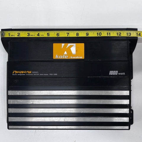 Kole Audio PH2-1000 Phnatik Series 1000 Watt Car Stereo Amplifier Untested As-Is