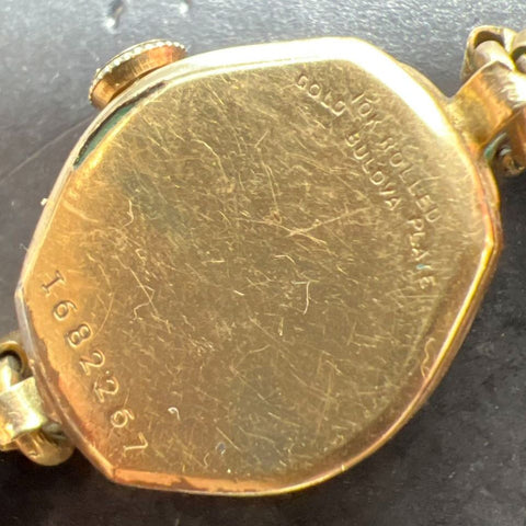 Vintage Bulova 10K Rolled Gold Case Watch Ticking