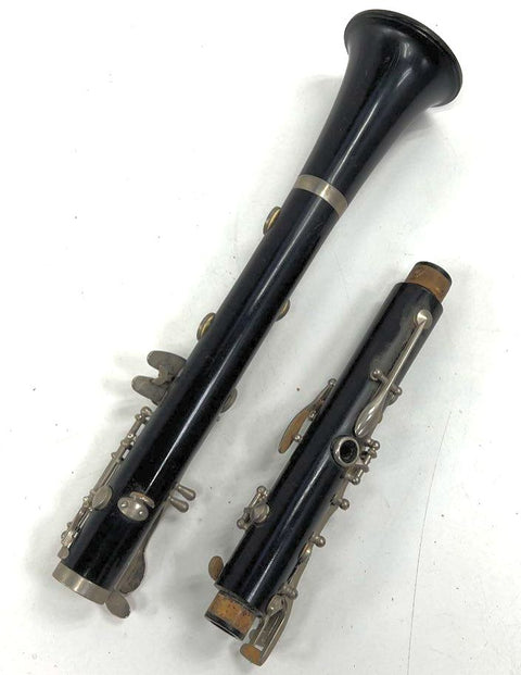 Vintage Bb Clarinet Boehm System Woodwind Instrument for Parts or Repair