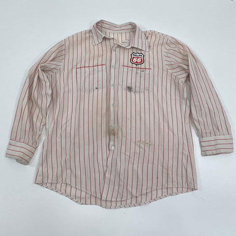 Vintage 70s Lot of 2 Phillips 66 Gas Station Uniform Button Up Work Shirts
