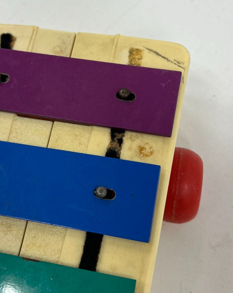 Vintage Fisher Price Pull-A-Tune Xylophone Lot of 2 8-Key Musical Toys 70s 80s