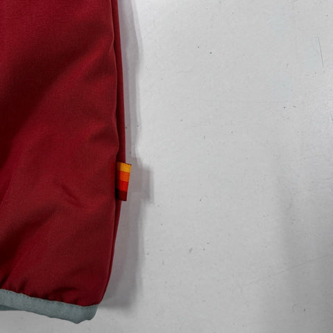 Yo Colorado Men's Colorblock Hooded Half Zip Pullover Jacket Red Blue Sz M