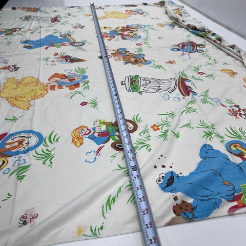 Vintage 1970s Sesame Street Sheet & Pillowcase Set JCPenney Muppets Twin