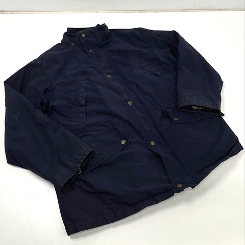 Polo Ralph Lauren Men's Navy Blue Cotton Nylon Fleece Lined Field Jacket Sz L