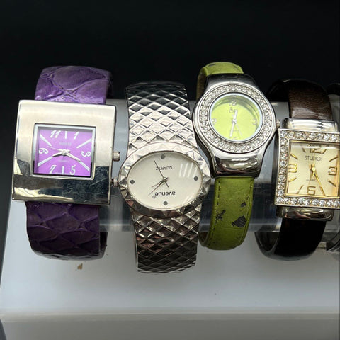 Narmi Avenue Persona Fashion Cuff Bangle Watches Variety Jewelry Lot of 10