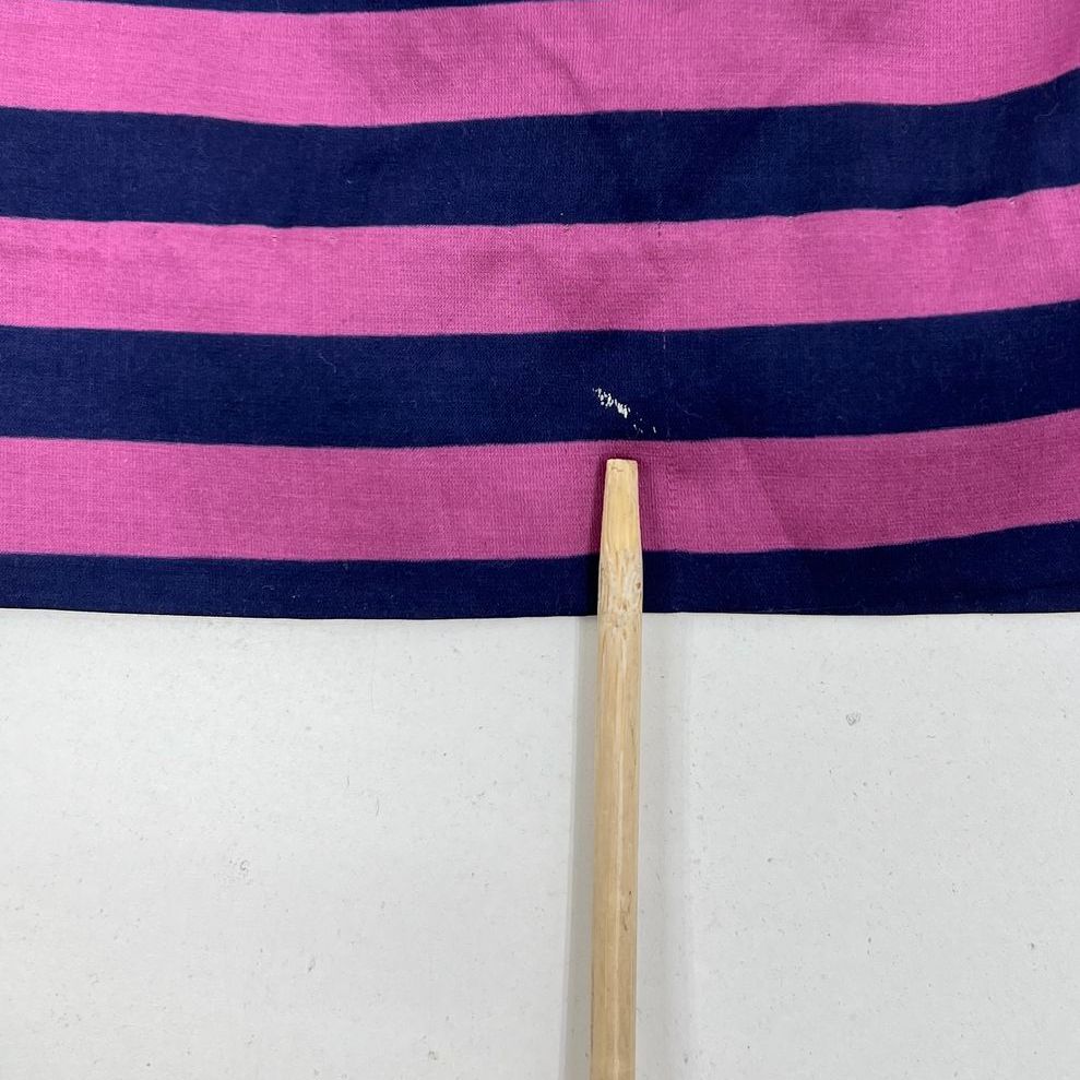 Women's Corey Lynn Calter Pink Blue Striped Fitted Sleeveless Short Dress Size 4