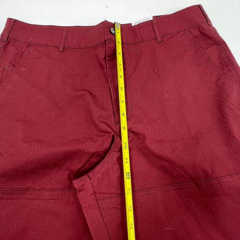 Nike SB Men's Dark Team Red Ripstop Skate Pants Straight Leg Size 36 NWT