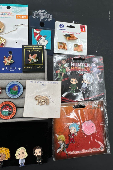 Collectible Pin Lot Marvel Deadpool Hunter x Hunter Enamel 39 Pieces Modern