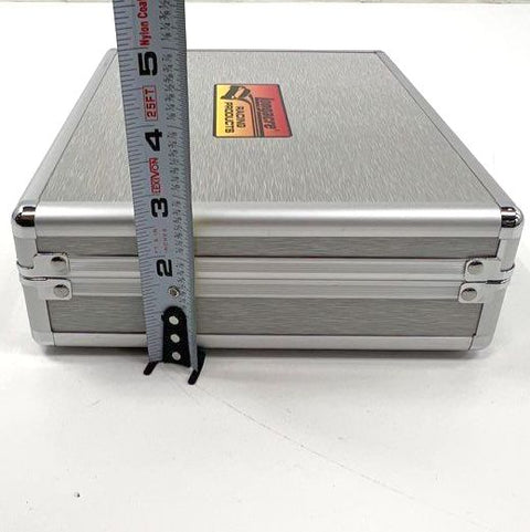 Longacre 2-Piece Tire Pressure Gauge 0-60 PSI Dual Bleeder Set with Case