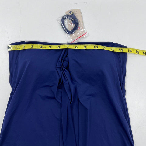 Tommy Bahama Women's Pearl Sarong Wrap Bandini Navy Swim Top NWT Sz XS