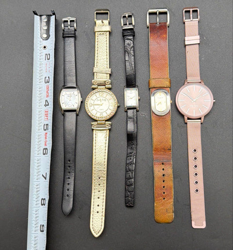 Kenneth Cole Nine West Jessica Carlyle Ladies Fashion Wristwatch Lot of 5