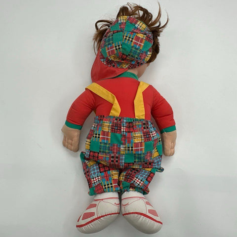 Vintage Playskool My Buddy Doll 21 Inch Plaid Overalls Outfit Original 1980s