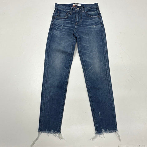 Moussy Vintage Women's MV Tyrone Skinny Blue Distressed Jeans Japan Sz 24 NWT