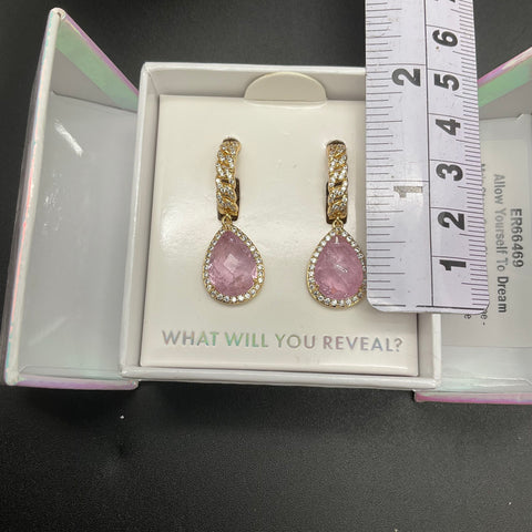 Bomb Party Allow Yourself to Dream Earrings ER66469 Mental Health Gold Plated