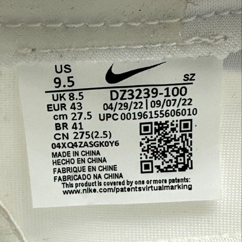 Nike x CLOT Clotez White Game Royal Red 3-in-1 Sneakers DZ3239-100 Size 9.5