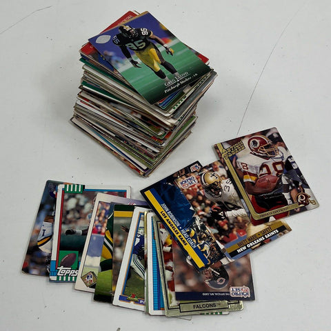 Vintage Football Card Lot NFL 1990s Topps Pro Set Mixed Brands See Photos
