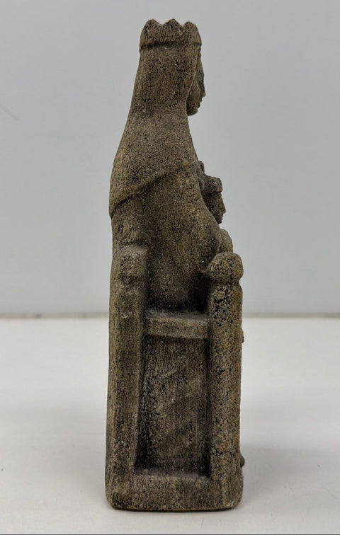 Madonna and Child Stone Figurine 10 Inch Religious Statue Virgin Mary Jesus