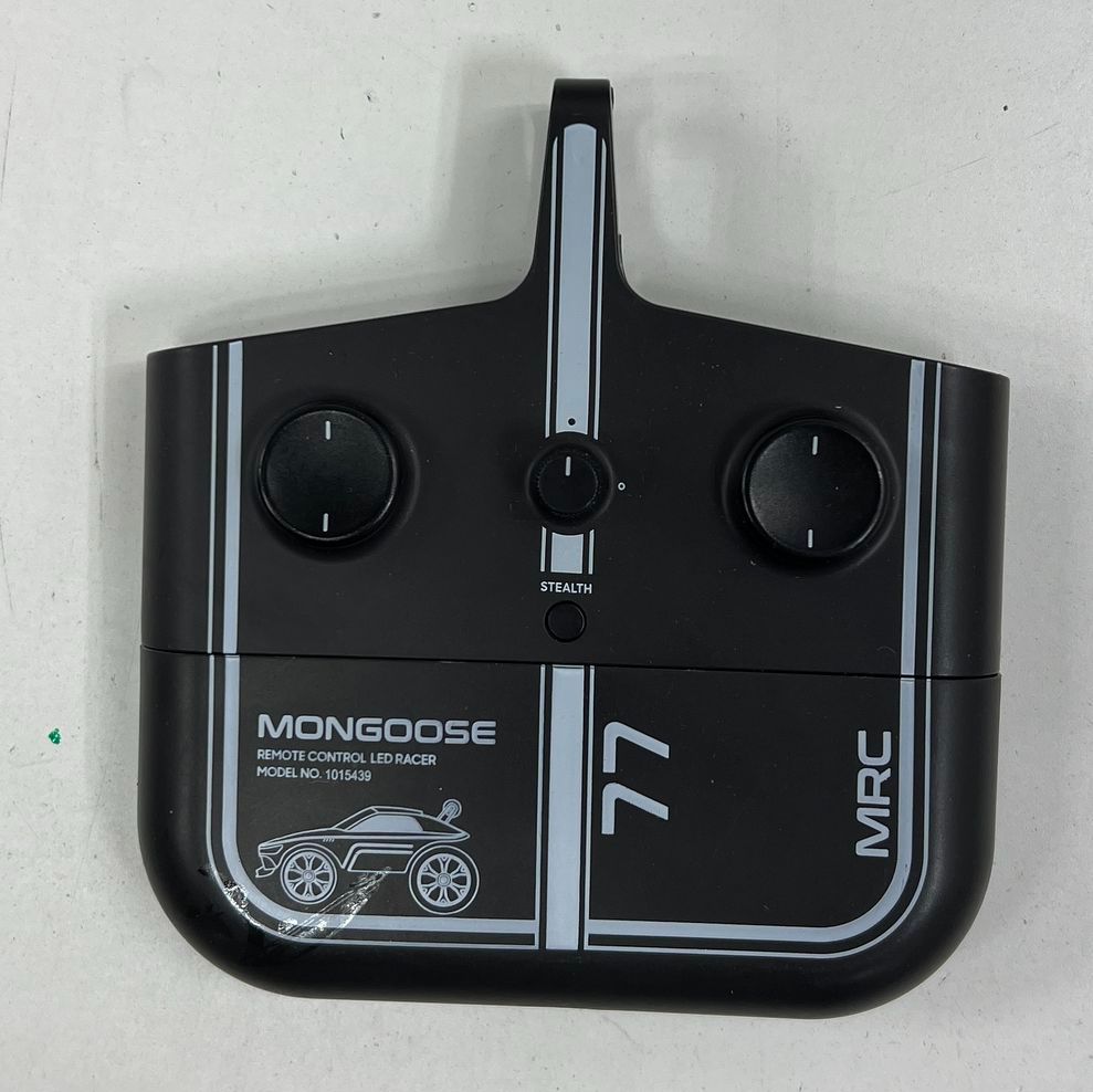 Sharper Image Mongoose Matte Black Remote Control RC Racer Stunt Car c2022 WORKS