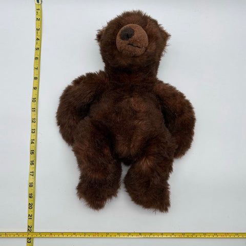 Russ Berrie Timber Teddy Bear Plush Stuffed Animal 16 Inch Vintage Brown