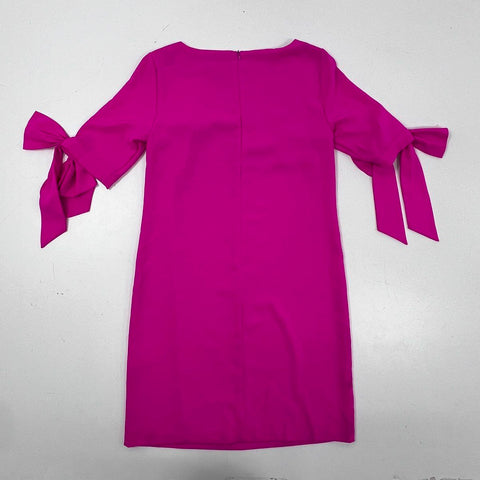 CeCe Women's Fuchsia Pink Bow Tie Sleeve Shift Dress Size 2 NWT
