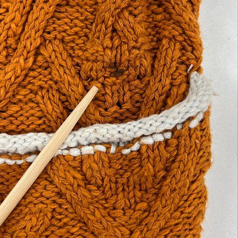 Free People Women's Wildflower Cardigan Burnt Orange Chunky Knit Slouchy Size M