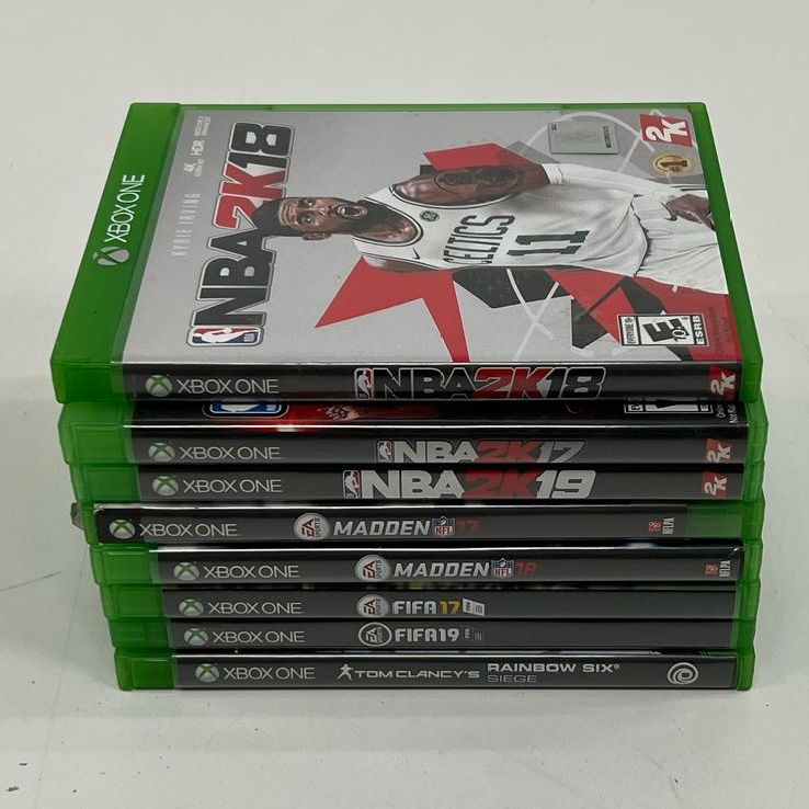 Microsoft Xbox One Mixed Games Lot UNTESTED NBA2K19 Rainbow Six Fifa17