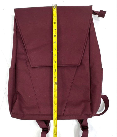 MAH Burgundy Minimalist Flap Top Backpack Rucksack MR20B195S06 NWT