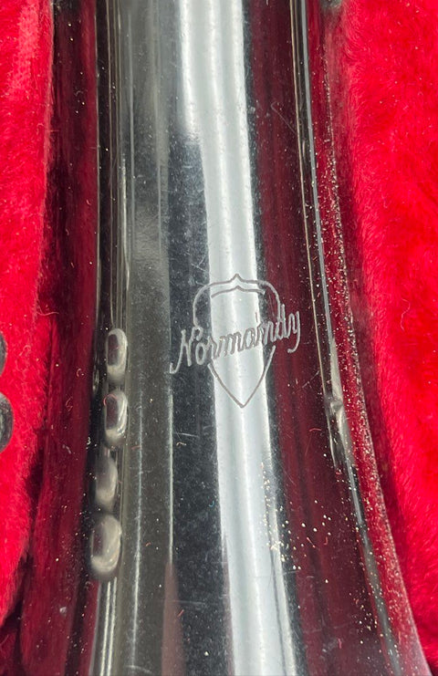 Vintage Normandy Bb Clarinet Wood Intermediate Instrument with Hard Case