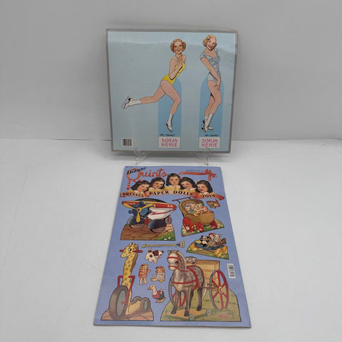 Lot of 7 Vintage Paper Doll Books Dover Shirley Temple Tom Tierney Jackie O