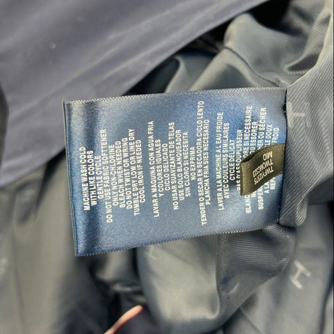 Tommy Hilfiger NWT Navy Blue Single Breasted Belted Trench Coat Jacket Women's