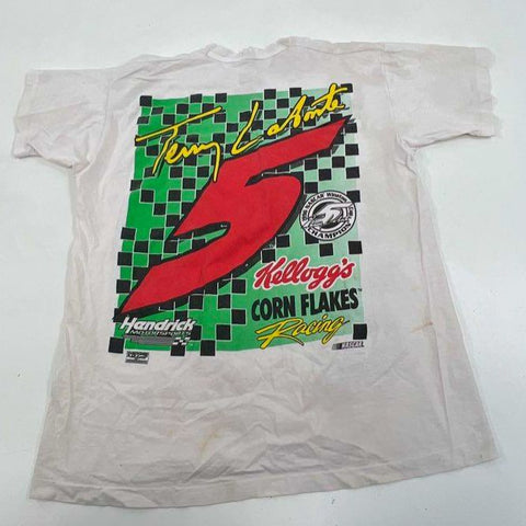 Vintage 1997 Terry Labonte NASCAR T-Shirt Kellogg's Double Sided Mens XL