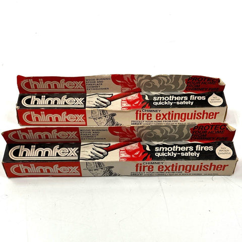Vintage Chimfex Chimney Fire Extinguisher Lot of 2 Standard Fusee Corp